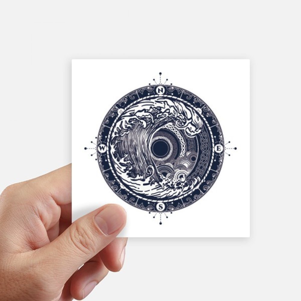 Sticker buessole et vagues pour personnaliser une valise et un mur de chambre