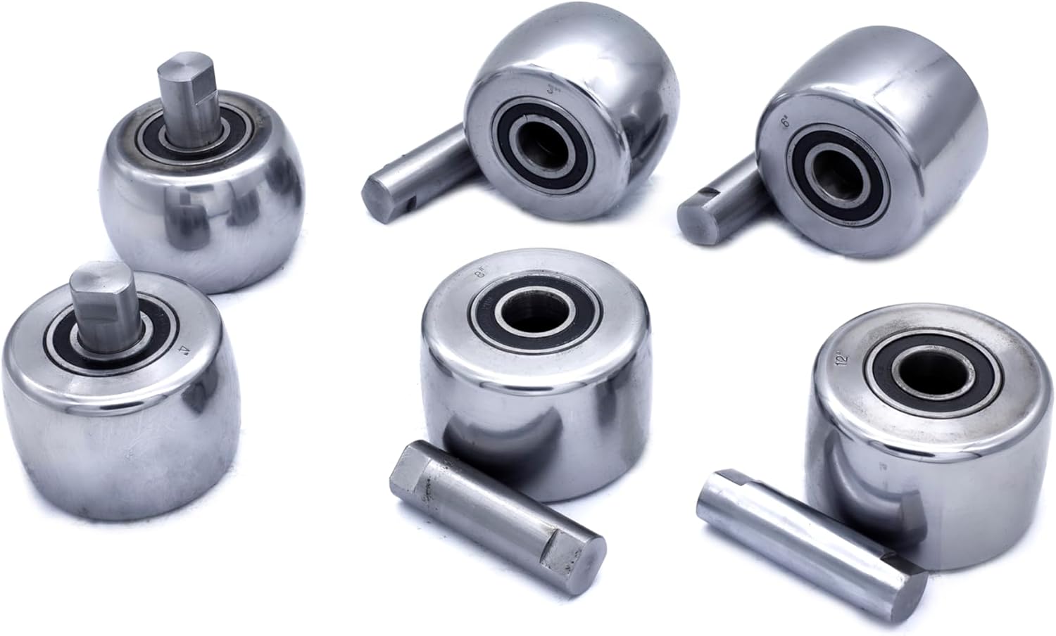2"(Width) x 3"(OD) Bottom anvil dies set for english wheel F1.2X710, HF#68385, 95359, EW-28 | Includes 2", 3", 4", 6", 8" & 12" Radius Dies