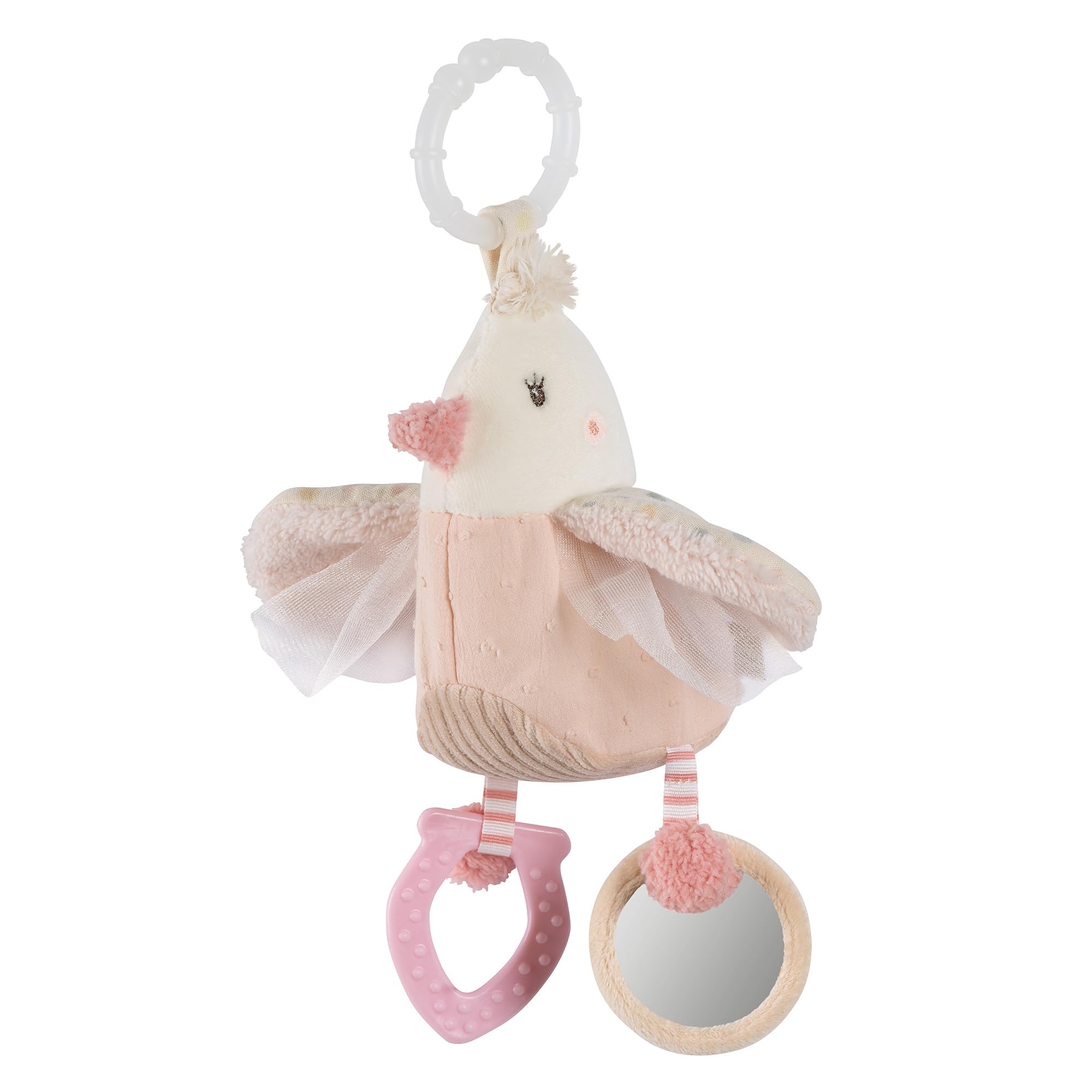 Fehn Activity Bird - Hanging Motor Skills Toy with Exciting Play Functions for Gripping and Making Sounds - A Perfect Companion for Babies and Toddlers from 0+ Months — image 1
