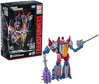 Toys Studio Series Voyager War for Cybertron 06 Gamer Edition Starscream, 6.5-inch Converting Action Figure, 8+