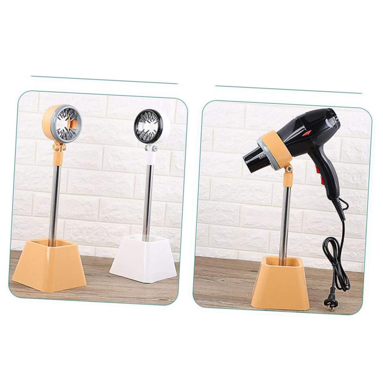 FOMIYES 180 Pet Hair Dryer Bracket Blow Dryer Stand Hairdryer Holder Pet Hair Dryer Rack Hair Dryer Holder Pet Hair Dryer Stand White Dropshipping to Rotate The Lazy