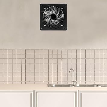 10'' Explosion Proof Exhaust Fan, 100W 741CFM Industrial Axial Flow Fan Utility Blower Ventilator Extractor Factory Extraction Ventilation for Garage Shops Kitchen, 2600RPM
