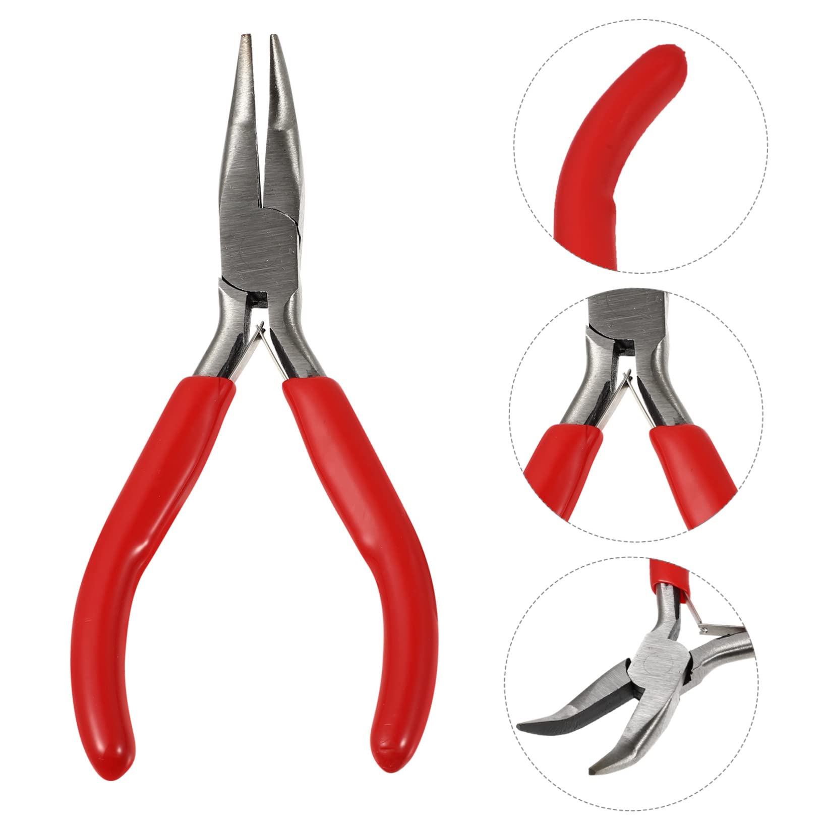 Lurrose 4 Pz Pinze a becco d'ago a gomito pinza per gioielli tronchese pinze a becchi piegati a catena pinza tagliafili per bigiotteria per avvolgere il filo per gioielli