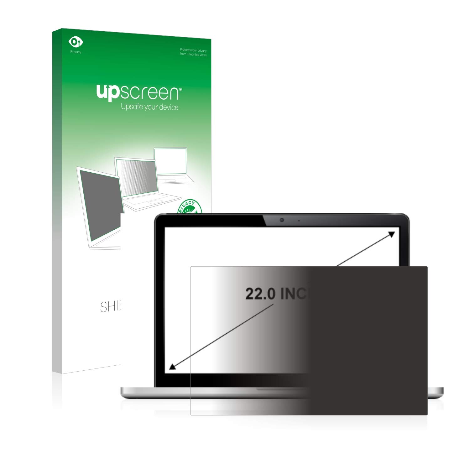 upscreen Filtro Privacy per Displays 22" (55.9 cm) [475x297 mm, 16:10]