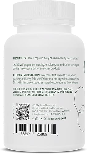 Miniatura 3 de InterPlexus Zinc Plus - Zinc con vitamina C y bioflavanoides cítricos orgánicos para apoyar un sistema inmunológico saludable, sin gluten, sin