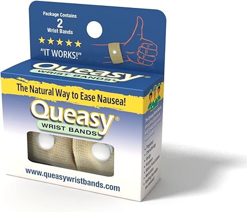 Three Lollies Queasy - Pulseras antináuseas Alivio de náuseas y vómitos de náuseas matutinas, mareos por movimiento, migraña clínicamente probado
