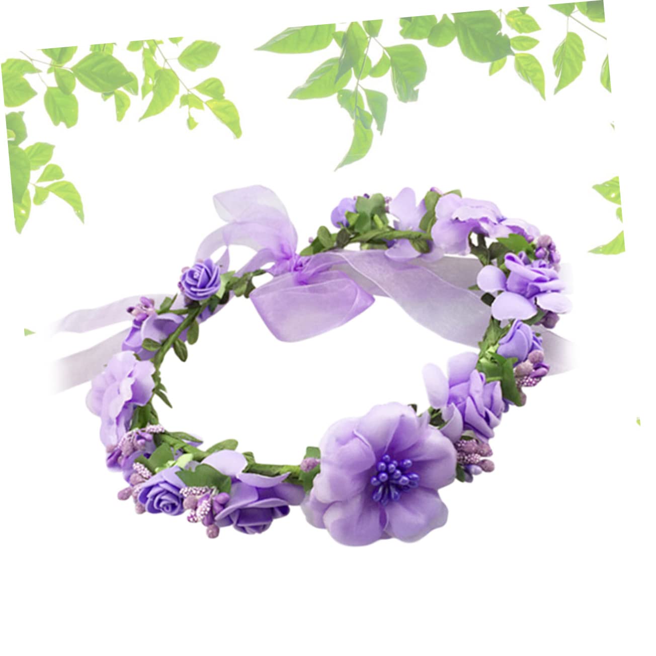 FRCOLOR 3piezas Diadema Floral De Flores Artificiales Para Bodas y Fiestas Accesorio Elegante Para Niñas y Mujeres Diseño Vividamente y Natural Para Fotografías y Eventos Especiales