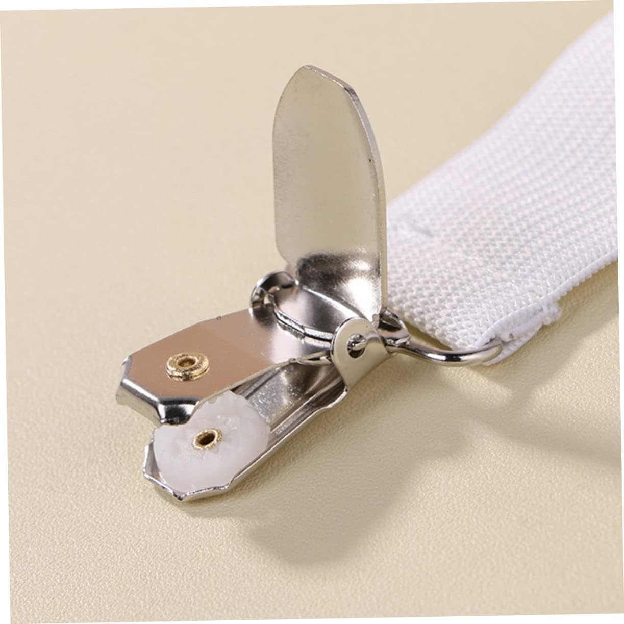 Bed Sheet Fasteners 12 Pieces Multi-Function Bed Sheet Grippers White 30-50cm Extendable to 35-100cm