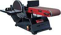 BUCKTOOL BD61000 1.5 HP Belt Disc Sander - 6x48in Belt & 10in Disc for Powerful Woodworking