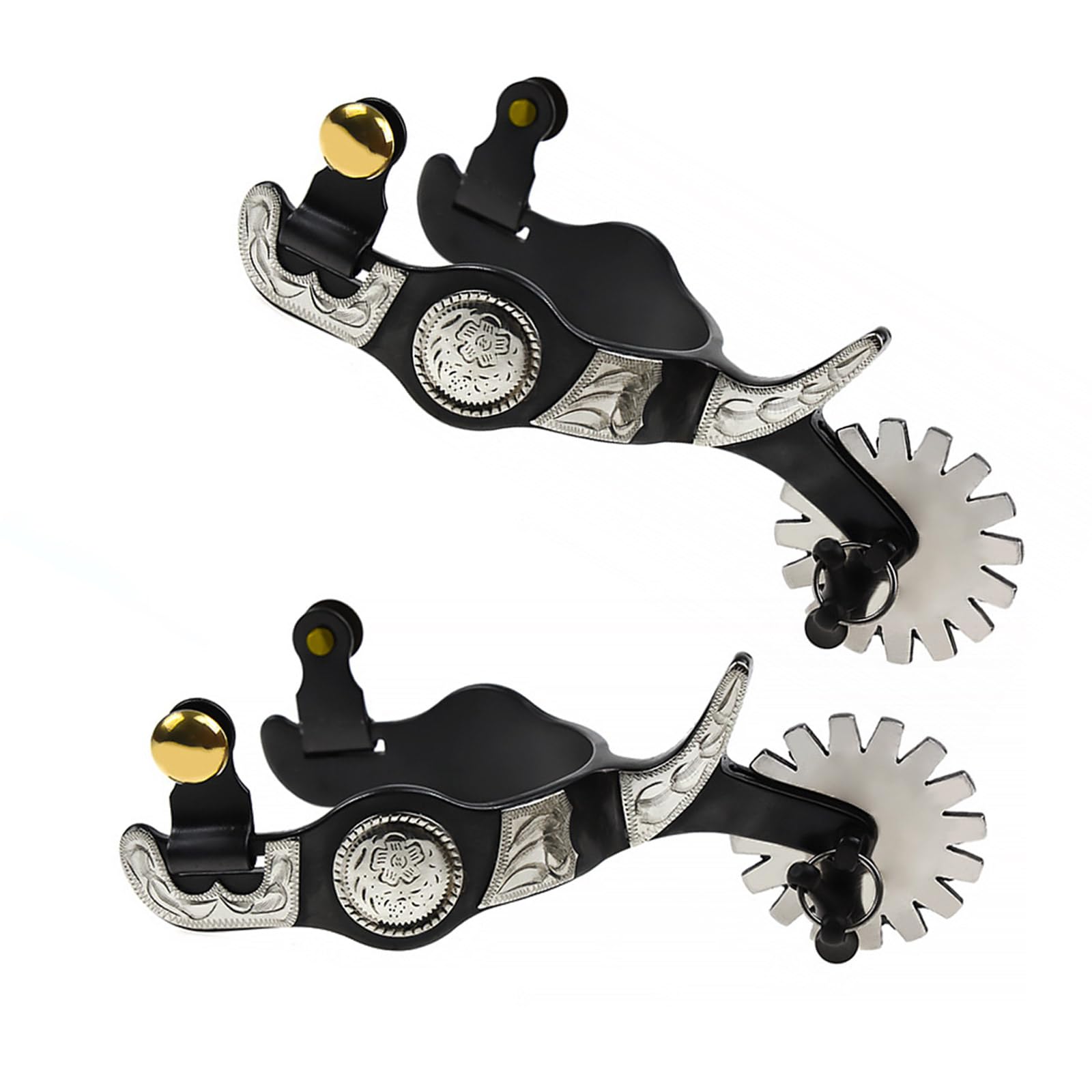 Metallstähle Pferdesporn mit Rudel Westernjunge für Reiter