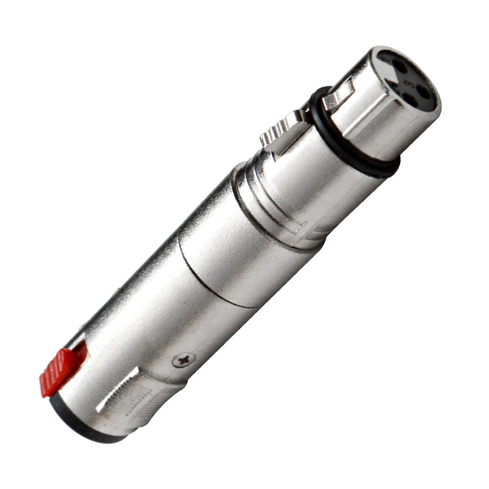 Seismic Audio - NEW Pack of Two Locking XLR Female to Stereo/TRS 1/4" Female Cable Adapter - Microphone/Speaker Cable Converter/Connector