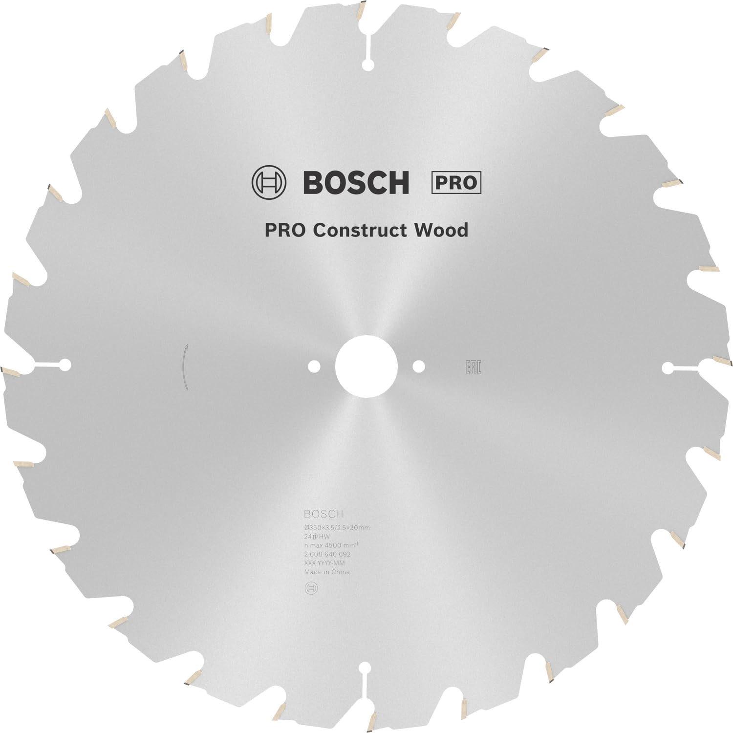 Bosch 1x Lame de scie filaire circulaire PRO Construct Wood