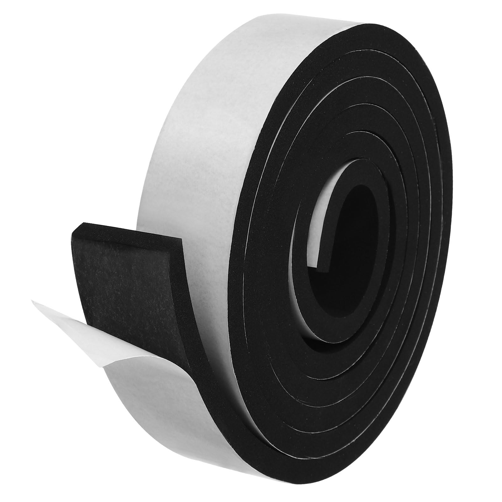 Bande d'étanchéité de porte PATIKIL en mousse noire 2" x 1/2" x 10ft pour isolation