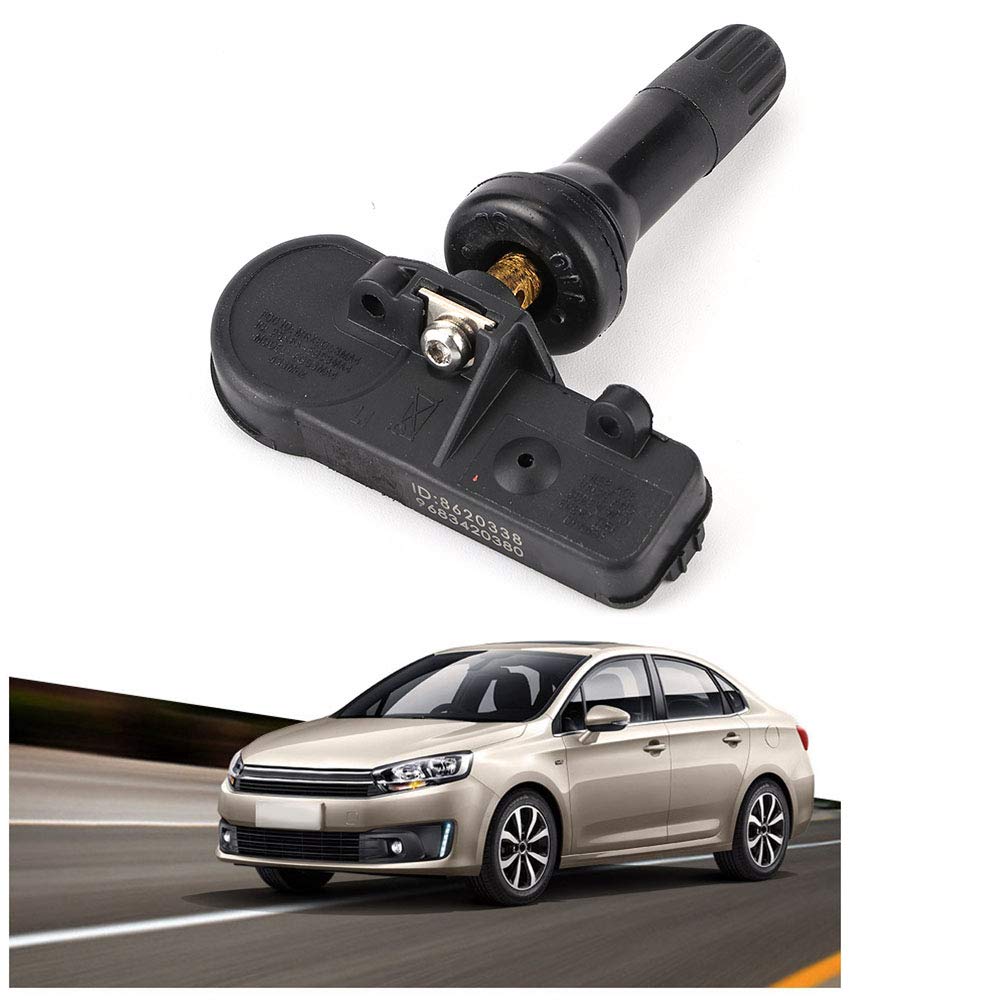 Tbest Voiture TPMS,Voiture de Surveillance de Pression des Pneus 433Mhz Tpms pour C4 308 9683420380 Traqueurs GPS de Véhicule 9811536380 Roue c4