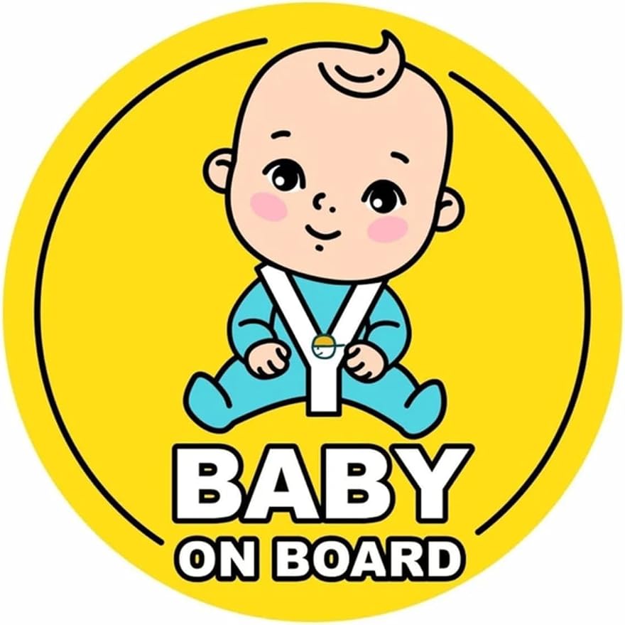 TSC Baby On Board Oto Sticker Motorsiklet Araç Sticker 19CM Renkli, 85HOETİKET-28