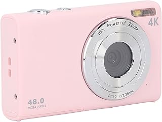 GOWENIC Digital Camera, 2.8 Inch Screen Digital Point and Shoot Camera with 16X Zoom, 48MP Autofocus Anti Shake Vlogging Camera for Teens Boys Girls (US Plug), Light Pink, GOWENICiuk3qc4xwm-19