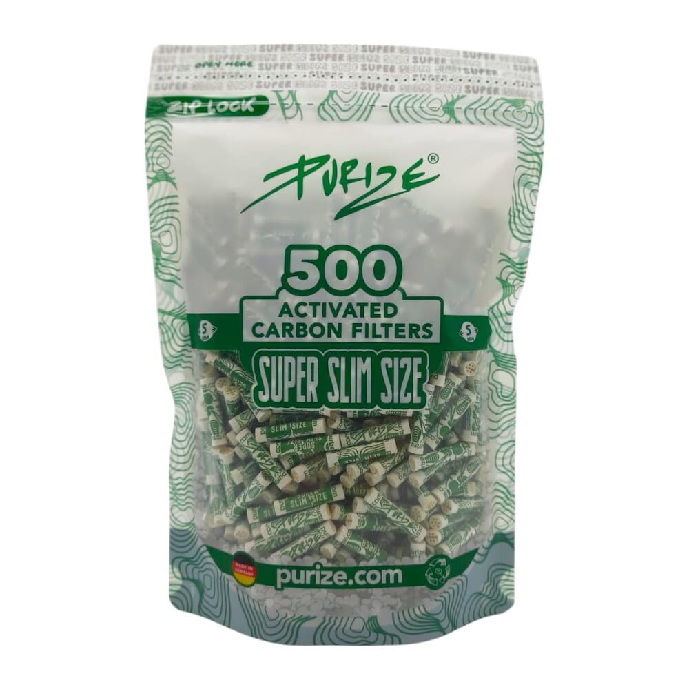 500 filtres à charbon actif PURIZE taille super fine