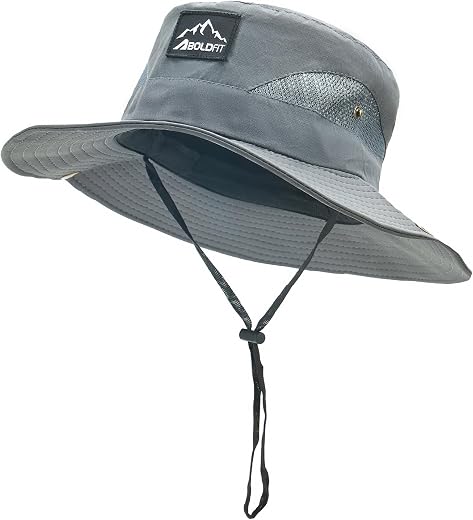 Boldfit Unisex Sun Hat for Men &amp; Women with UPF Protection Wide Brim Outdoor Adjustable Fit, Breathable Fabric, Moisture-W...