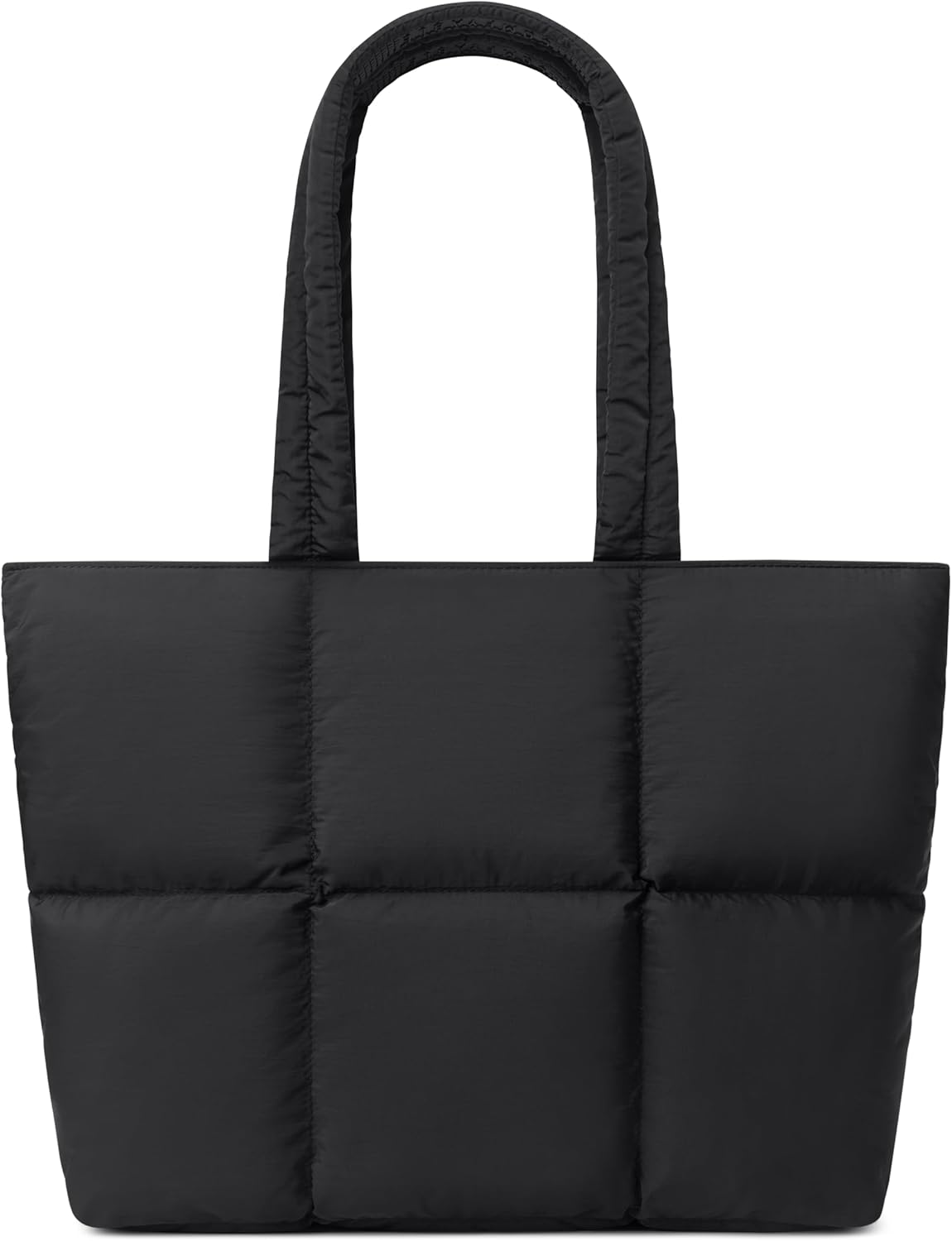 Comfyable Work Tote Bag for Women, Puffer Purse with Laptop Compartment, Large Shoulder Bag for Travel, 15 16 Inch