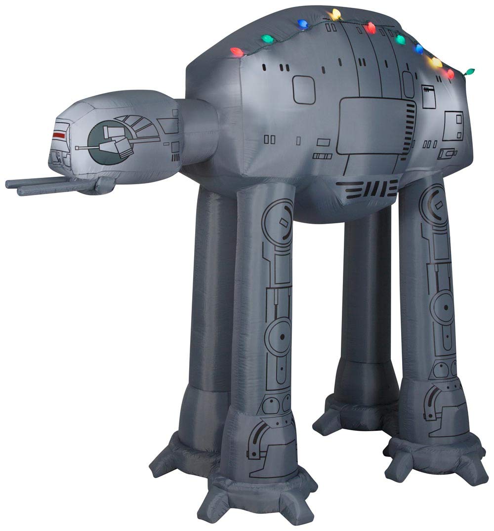 Buy Gemmy 9' Airblown Inflatable Star Wars atat Walker w/Christmas