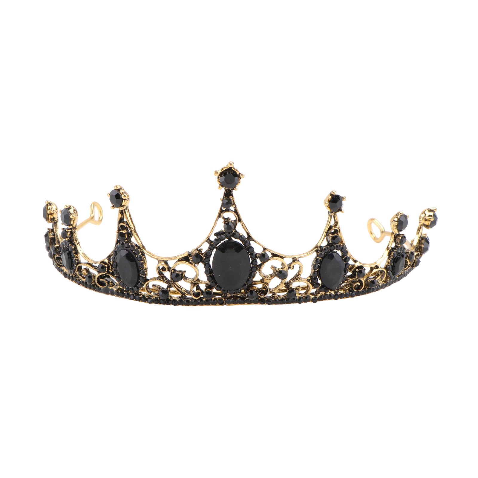 Minkissy Kristall Krone Barock Strass – Rose Gold Tiara Für Hochzeit, Party & Abschlussball
