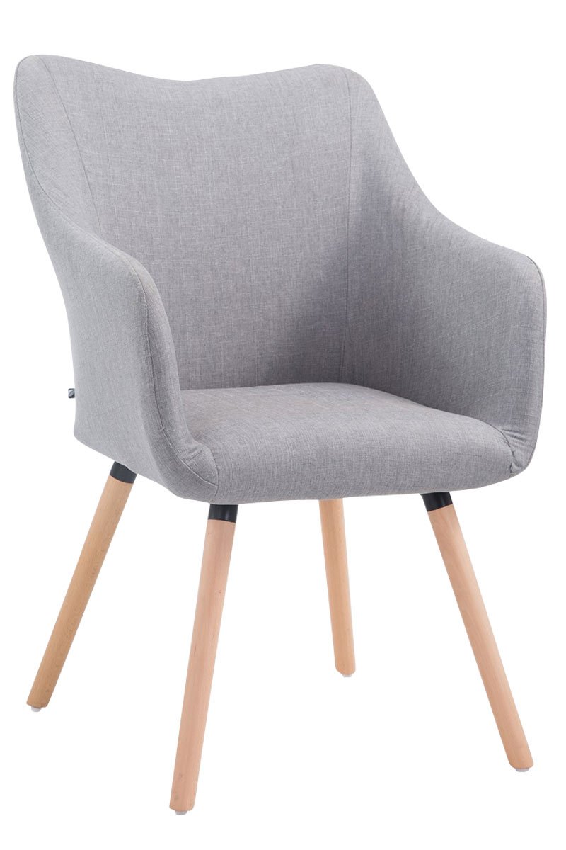 Poltrona Design CLP McCoy In Tessuto Grigio - Portata 160kg Per Soggiorno - Foto 14