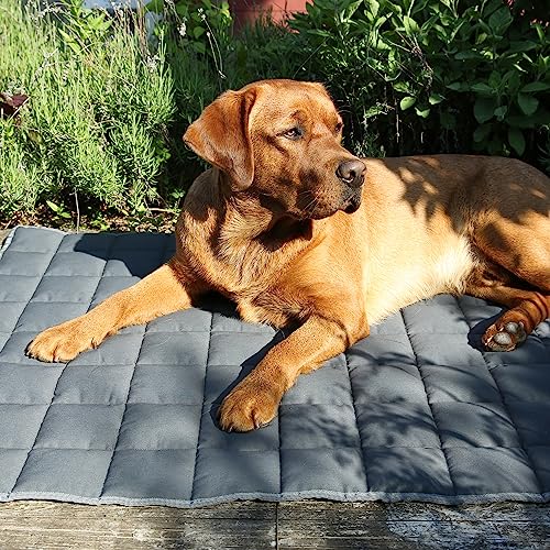 your GEAR Lana Hundematte XXL 120x80 cm – Hundedecke für große Hunde waschbar 60°C – Wasserdicht & Robust – Baumwolle Hundekissen – Auto Kofferraummatte – XXL Haustiermatte