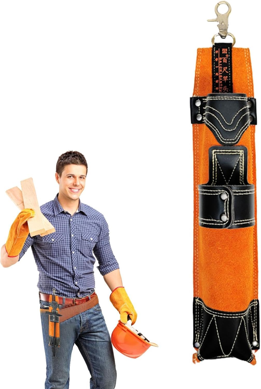 Welding Rod Storage Pouch - Leather Welding Waist Bag, Electrode Holder Case | Portable Welding Rod Container, Heavy-Duty Tool Pouch Organizer for Welding Accessories and Electrodes Men and Women