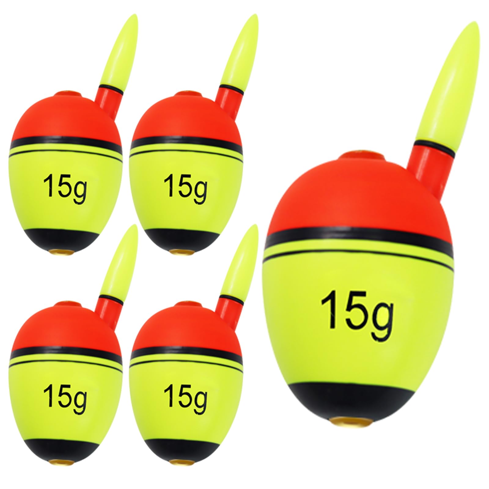 Night Fishing Slip Float, EVA Sliding Float Led Lighted Slip Bobbers for Saltwater Freshwater, 15g-40g Buoyancy Fishing Floats Without Battery