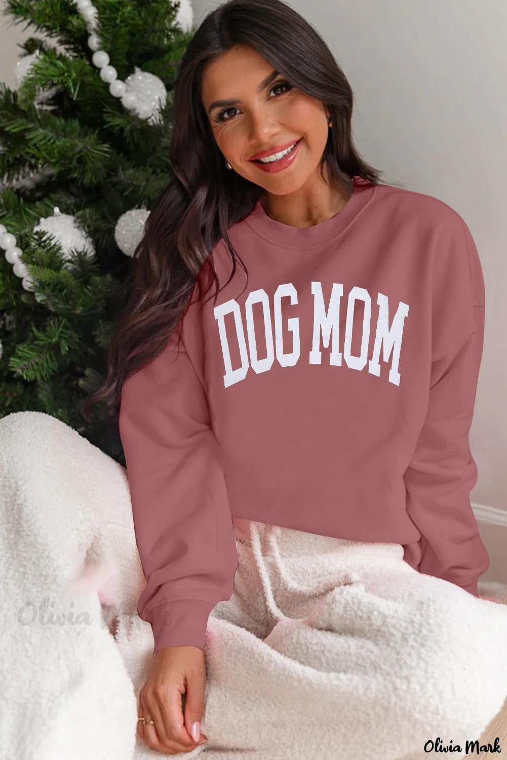 KNEYATTA Dog Mom Sweatshirt Women Dog Lover Sweatshirt Funny Graphic Fall Sweatshirts Mam Pullover Tops - Image 5