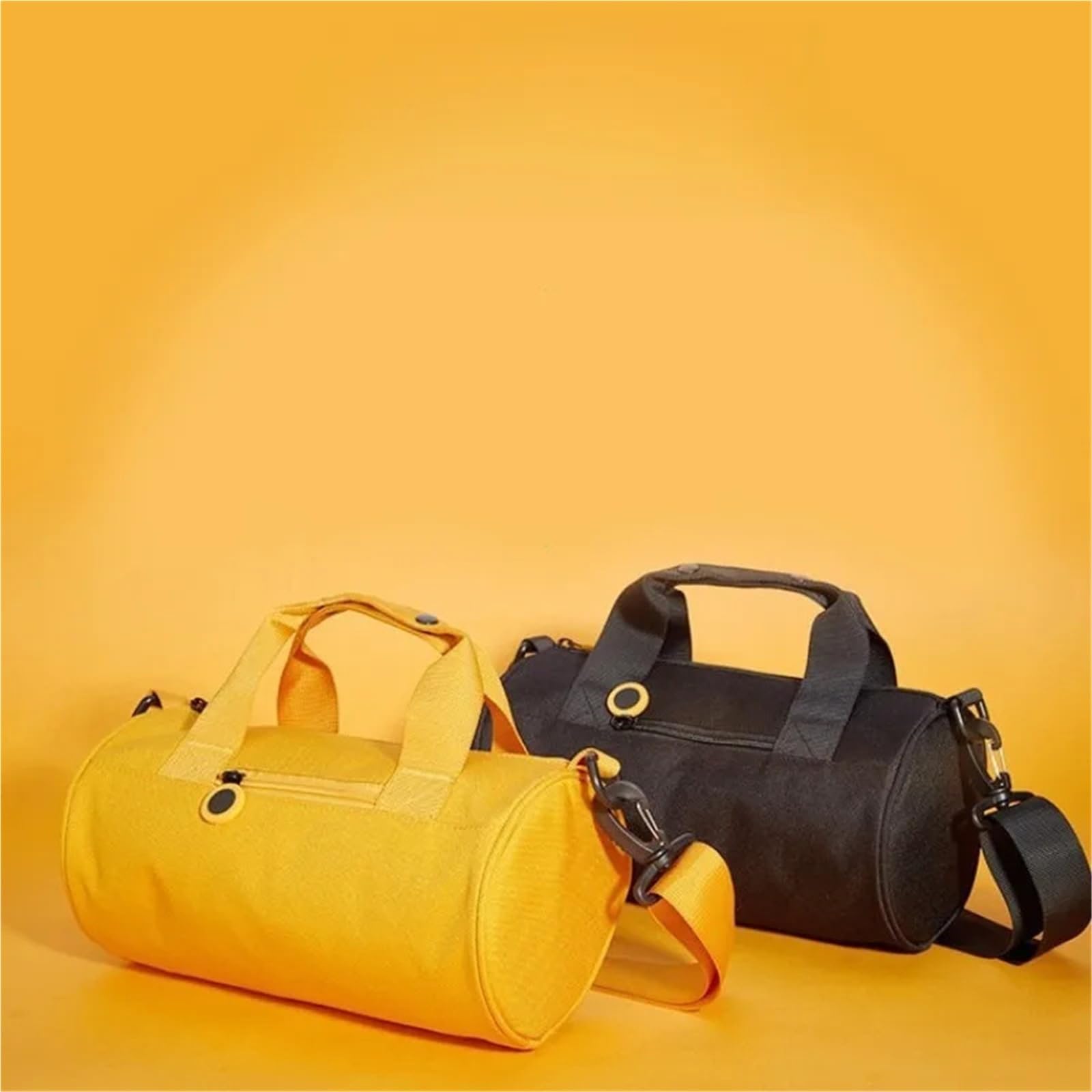 Sac de sport léger en nylon avec une épaule, sac de sport, sac à main pour filles, danse, fitness, yoga, week-end, natation, rangement pour enfants, jaune, 42*25cm