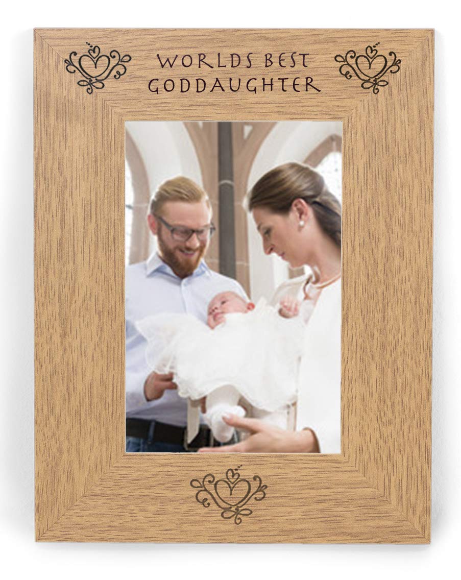 Worlds Best Goddaughter 6x4 Photo Picture Frame Keepsake Gift For Her My Birthday From Godmother Godfather