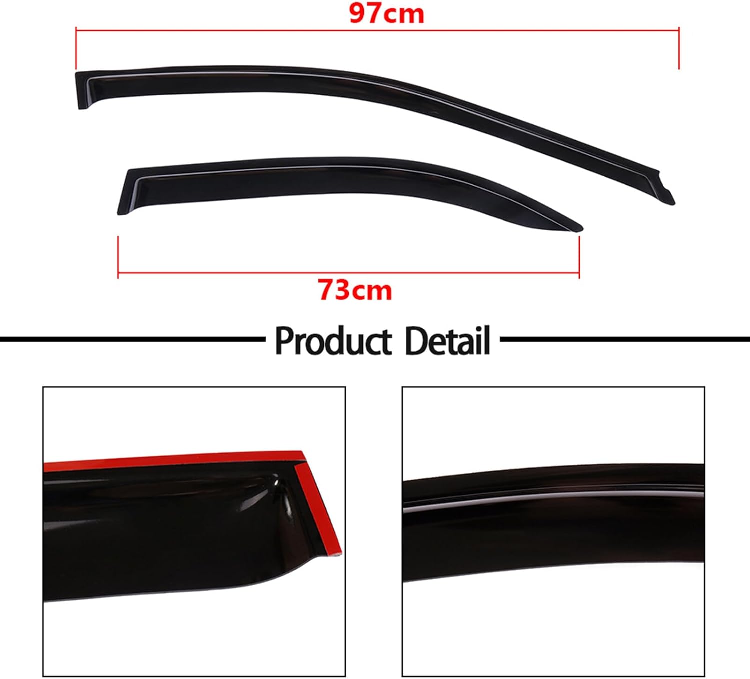 Side Window Deflectors Rain Guards Vent Window Visors for Toyota Camry 2002-2006 Front Rear