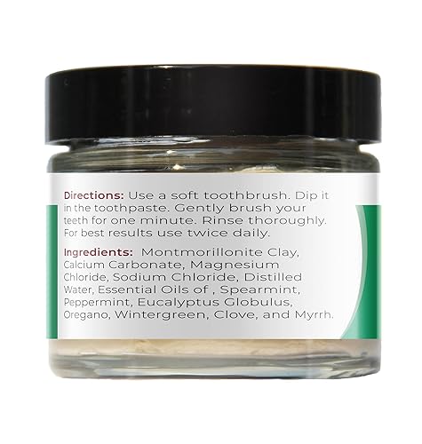 Miniatura 2 de Viva Doria Fluoride Free Natural Mineralizing Toothpaste - Spearmint (3 oz Glass jar)