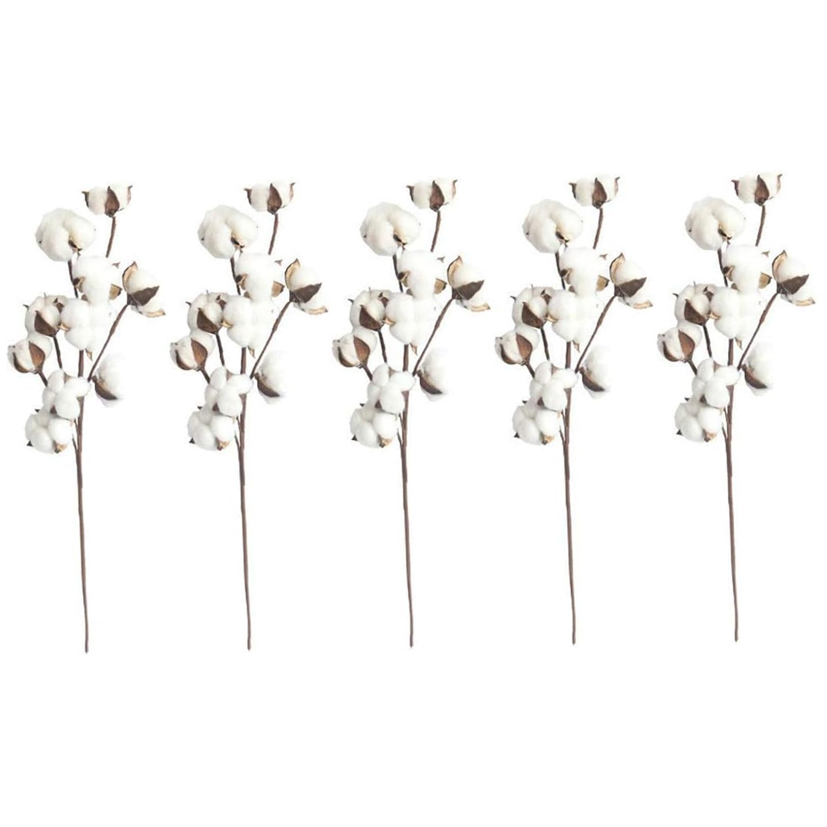 Branches de coton réalistes haut de gamme 20.5 pouces décoration grand vase