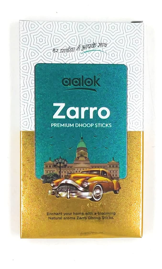 Achleshwar Premium Dhoop Stick for Pooja to Enchant Your Home with a Blooming Natural Aroma (Zarro)