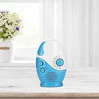 Vista 5 de Yoidesu Radios de ducha portátiles, altavoz FM AM ajustable, altavoces de ducha de baño Radio con mango superior