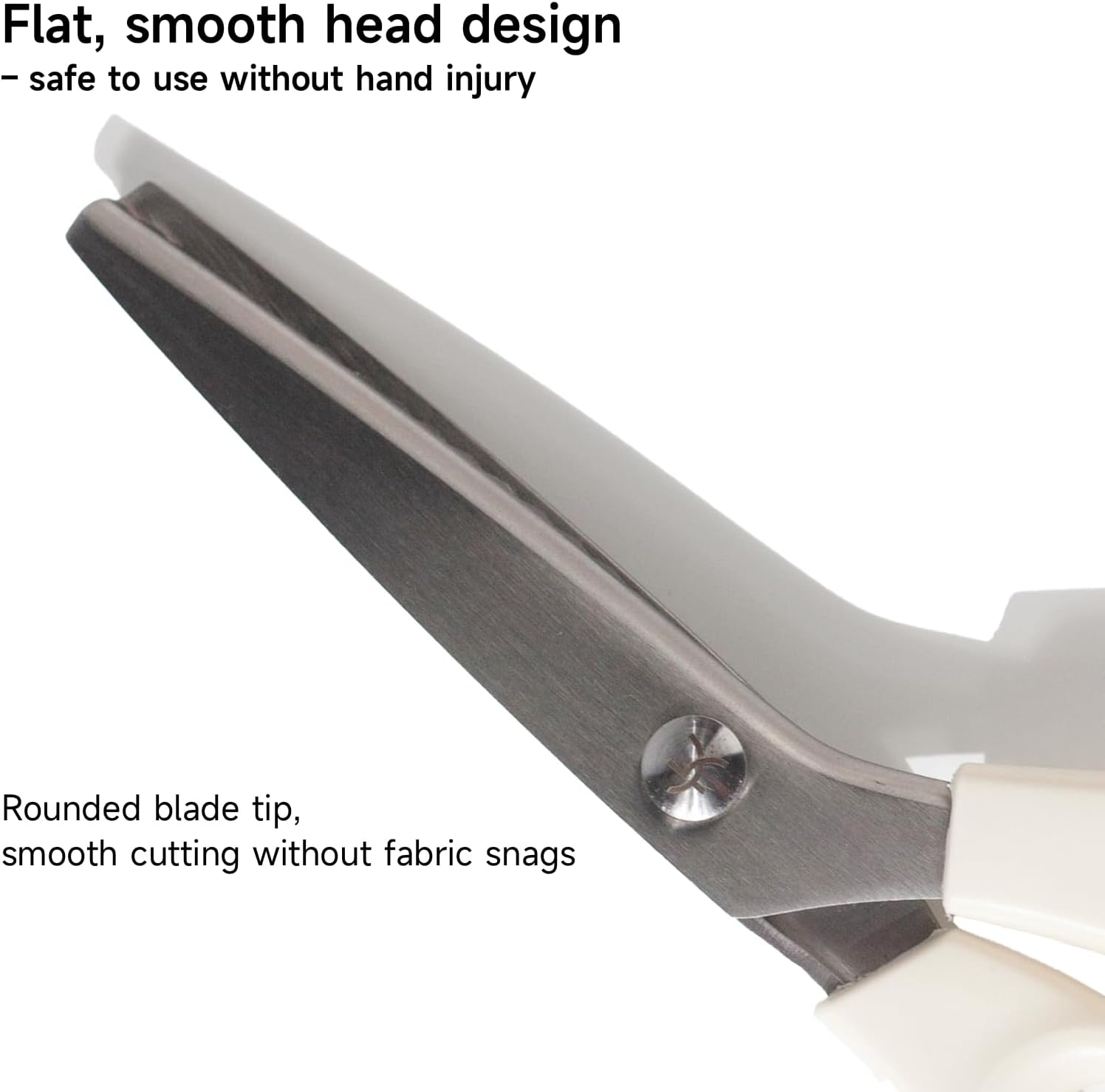 KEARING Pinking Shears 9-Inch | Lightweight Plastic Handle Zigzag Scissors with 5mm Triangle Blades for Sewing, Quilting, Dressmaking & Crafts