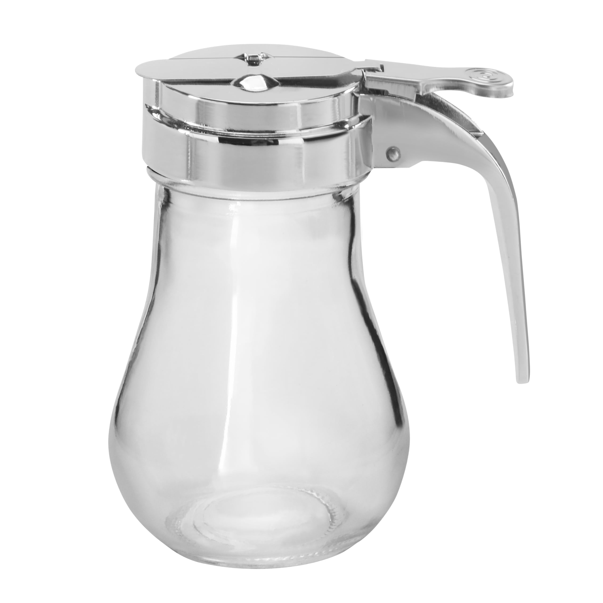 New Star Foodservice 22469 Syrup Dispenser with Chrome Plated Zinc Alloy Top, 6-Ounce, Set of 12