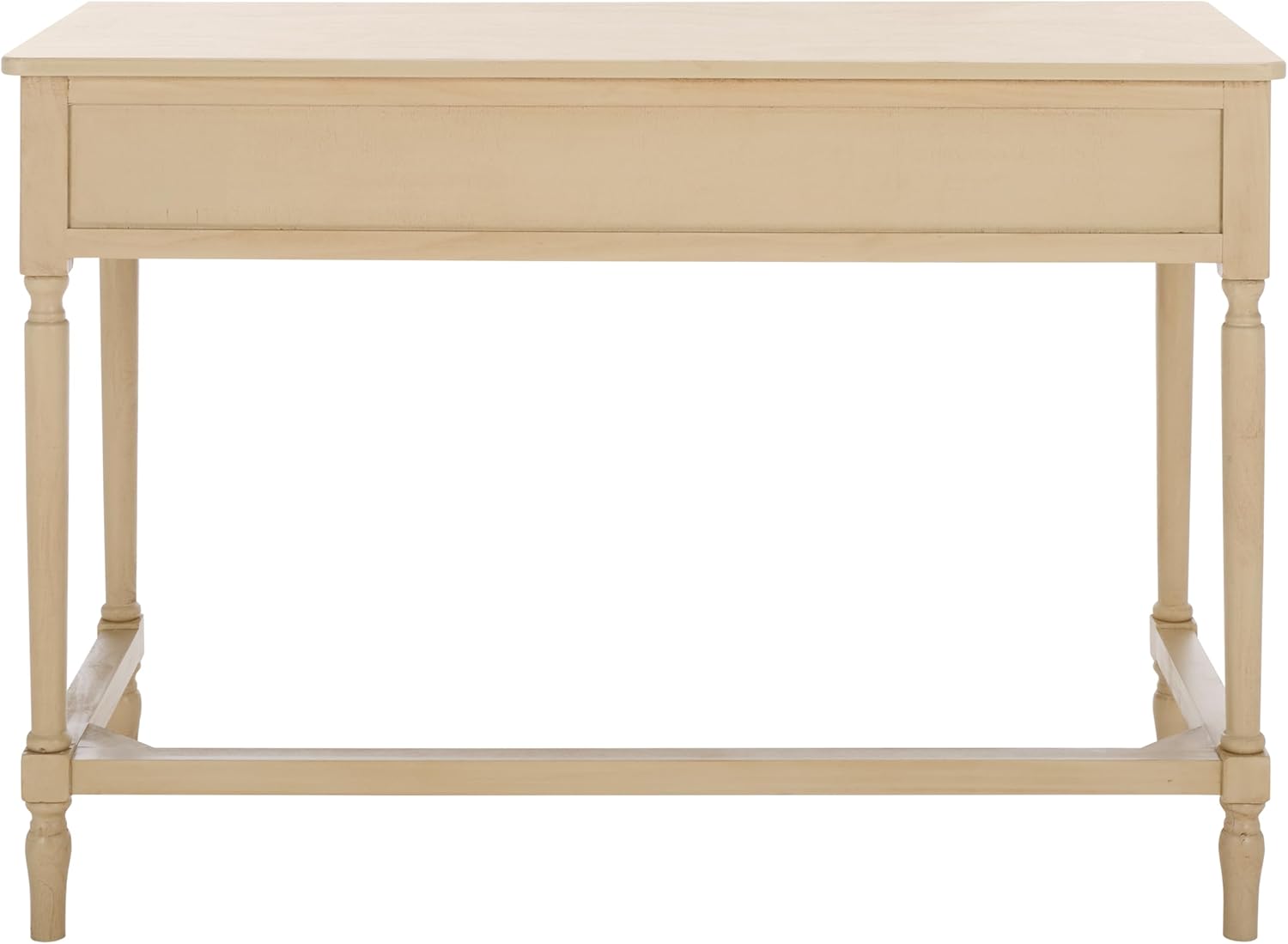 SAFAVIEH Home Collection Haven Farmhouse Country Cottage Natural Brown 2-Drawer Desk Console Table for Entryway, Living Room, Home Office
