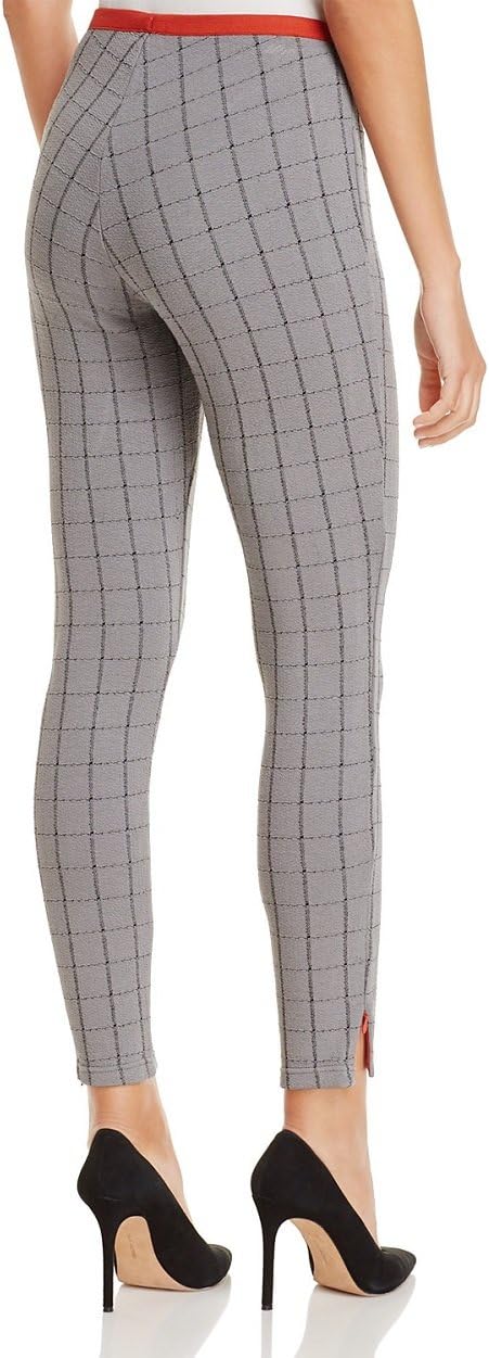 HUE Women's Windowpane Loafer Skimmer Leggings Large