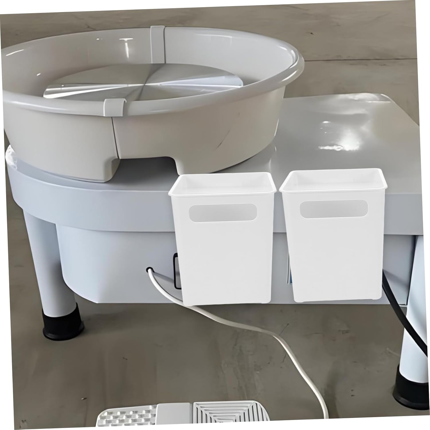 Anneome Pottery Wheel Hanging Organizer Box for Clay Crafting Lightweight Non-Slip Tool Storage for Professional and Hobby Use Easy-Clean Plastic Caddy