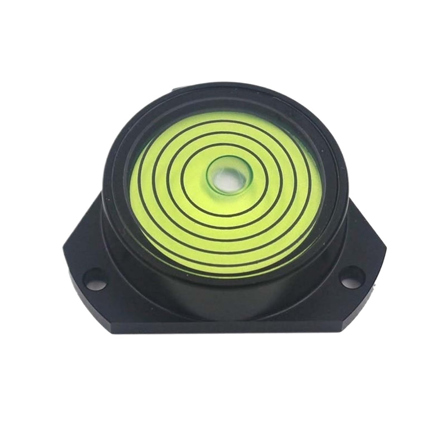 Triangular Metal Bubble Level 48 * 35 * 13mm Universal Nivel Bead Blister Round Spirit Leveling Part with Mounting Hole 1PCS(Gold in White)