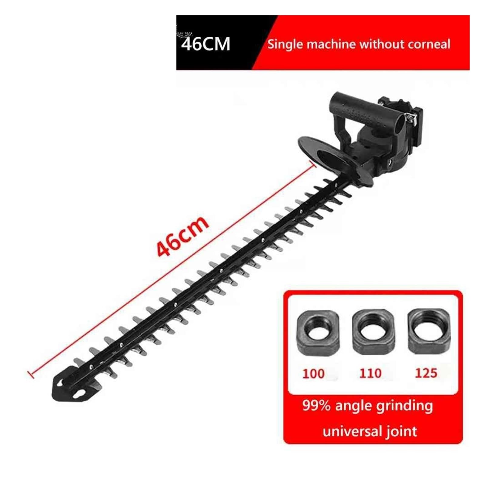 Desbrozadora, Cabezal de Cortasetos de Mano, 30mm/46mm, fácil instalación, máquina de podar, Cabezal, cosechadora, cortacésped, Herramientas de jardín, repuestos, Nuevo(46mm)