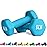 Balelinko Home Gym Equipment Workouts Strength Training Weight Loss Pilates Weights Yoga Sets Free Weights for Women, Men, Seniors and Youth, 5LB Blue, Pair