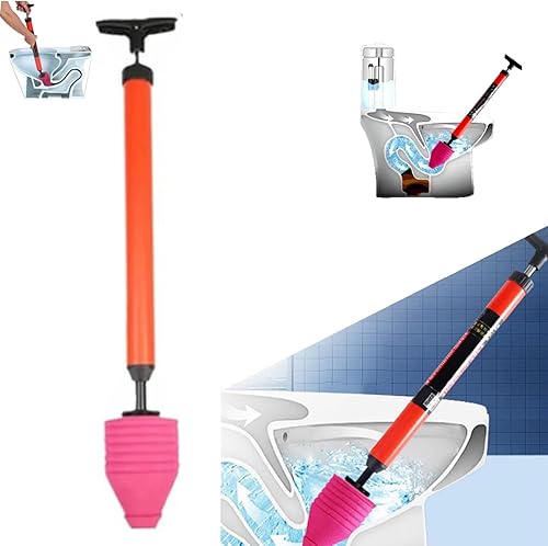 Inodoro de alta presión para desbloquear un disparo, émbolo de inodoro, removedor de obstrucciones de drenaje, kit de émbolo de inodoro de alta