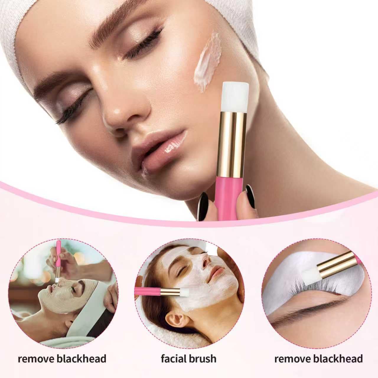 100-Piece Eyelash Extension Aftercare Kit with Shampoo Bottles and Brushes
