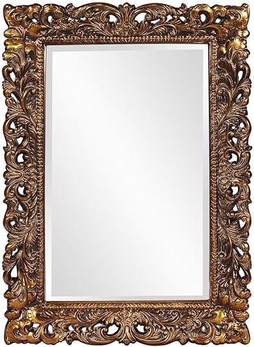 Miniatura 2 de Howard Elliott Barcelona - Espejo de pared rectangular con marco para colgar resina dorada antigua espejo de diseño tradicional para el hogar sala