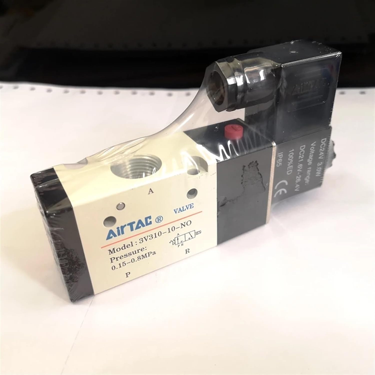 Solenoid Valve 3V310-10 Normally Open 3/8'' Normally Closed 3/2 way Pneumatic Solenoid Valve(3V310-10NC,DC24V)
