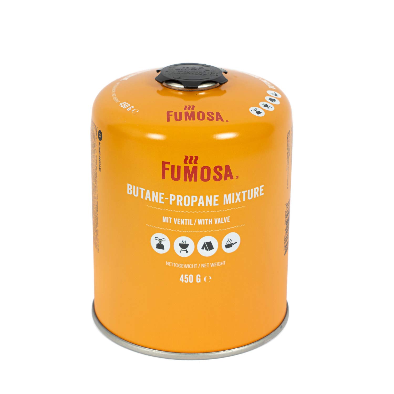 FUMOSA 18x Gaskartusche für Q100/1000-Serien, Performer & Go Anywhere, 450g